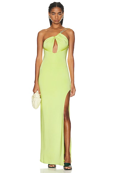 ET OCHS SAGE DRAWSTRING CUTOUT GOWN