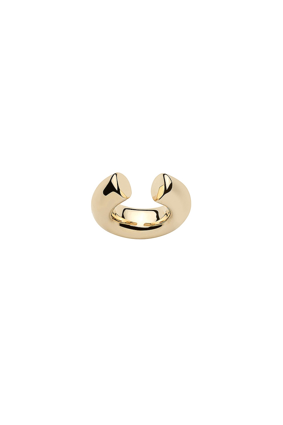 Natasha Micro Ear Cuff in Metallic Gold