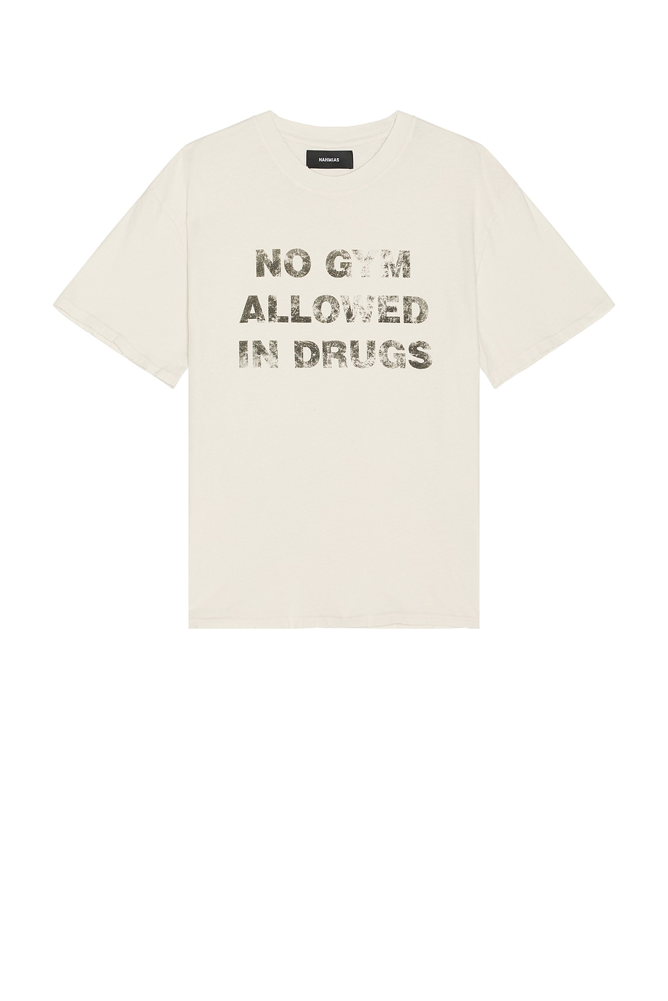 No Gym Allowed Boxy T-Shirt in White