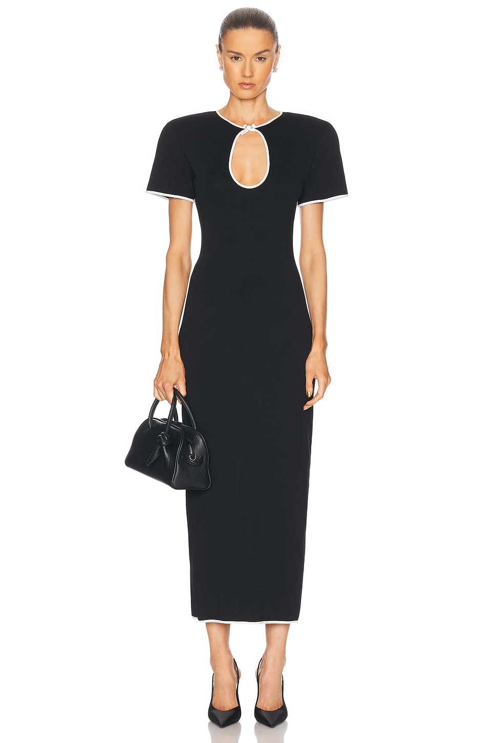 Keyhole Dress in Black