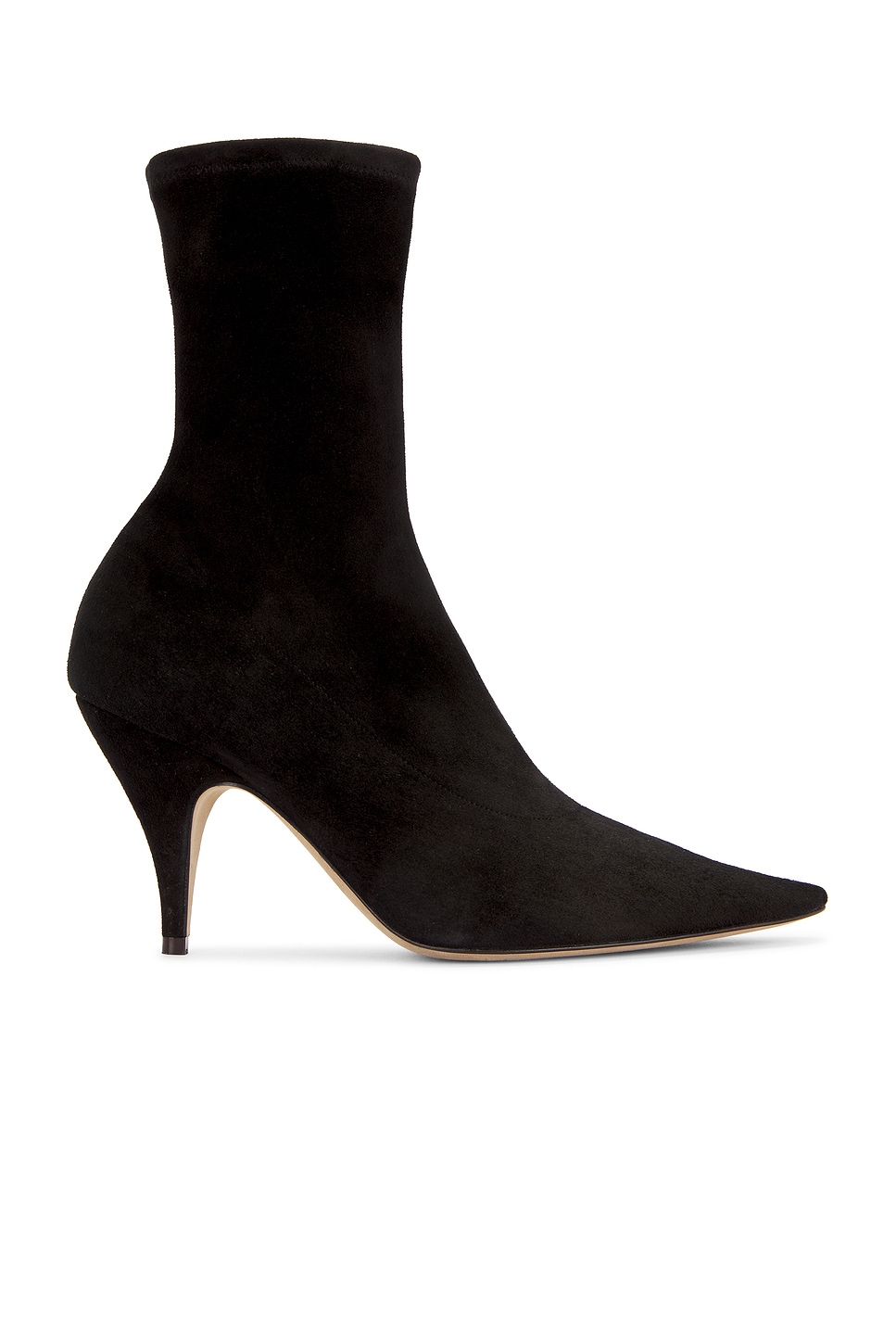 The Row Liisa Pointed Toe Bootie In Black