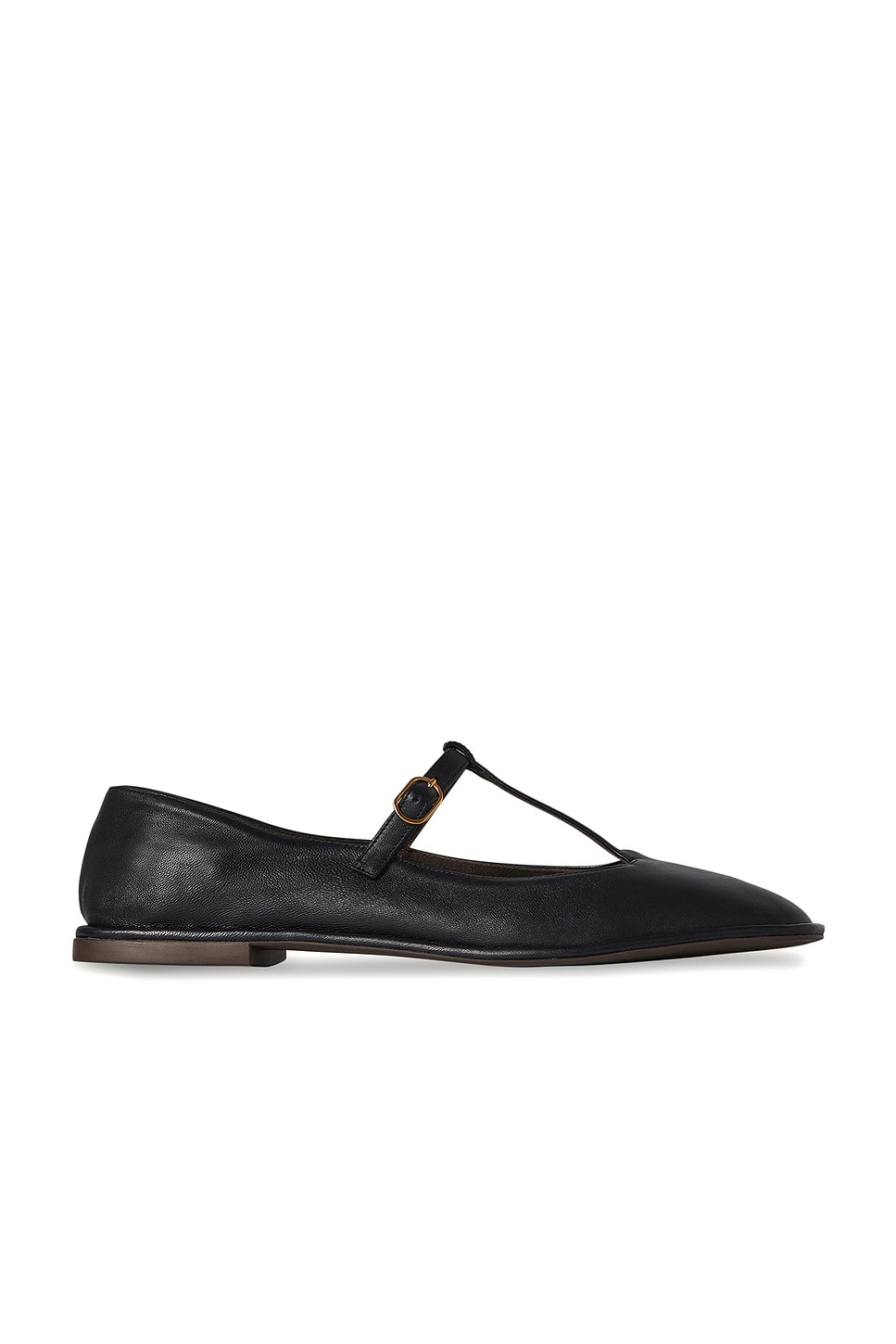 THE ROW SQUARE T-STRAP FLAT